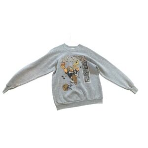 VTG 80s 90s NFL NEW ORLEANS SAINTS NUTMEG JACK DAVIS 1988 SWEATSHIRT SIZE L